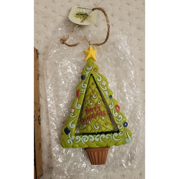 NWT Jim Shore Grinch Gnome Grinchmas Rotating Hanging Tree Ornament - Picture 5 of 6